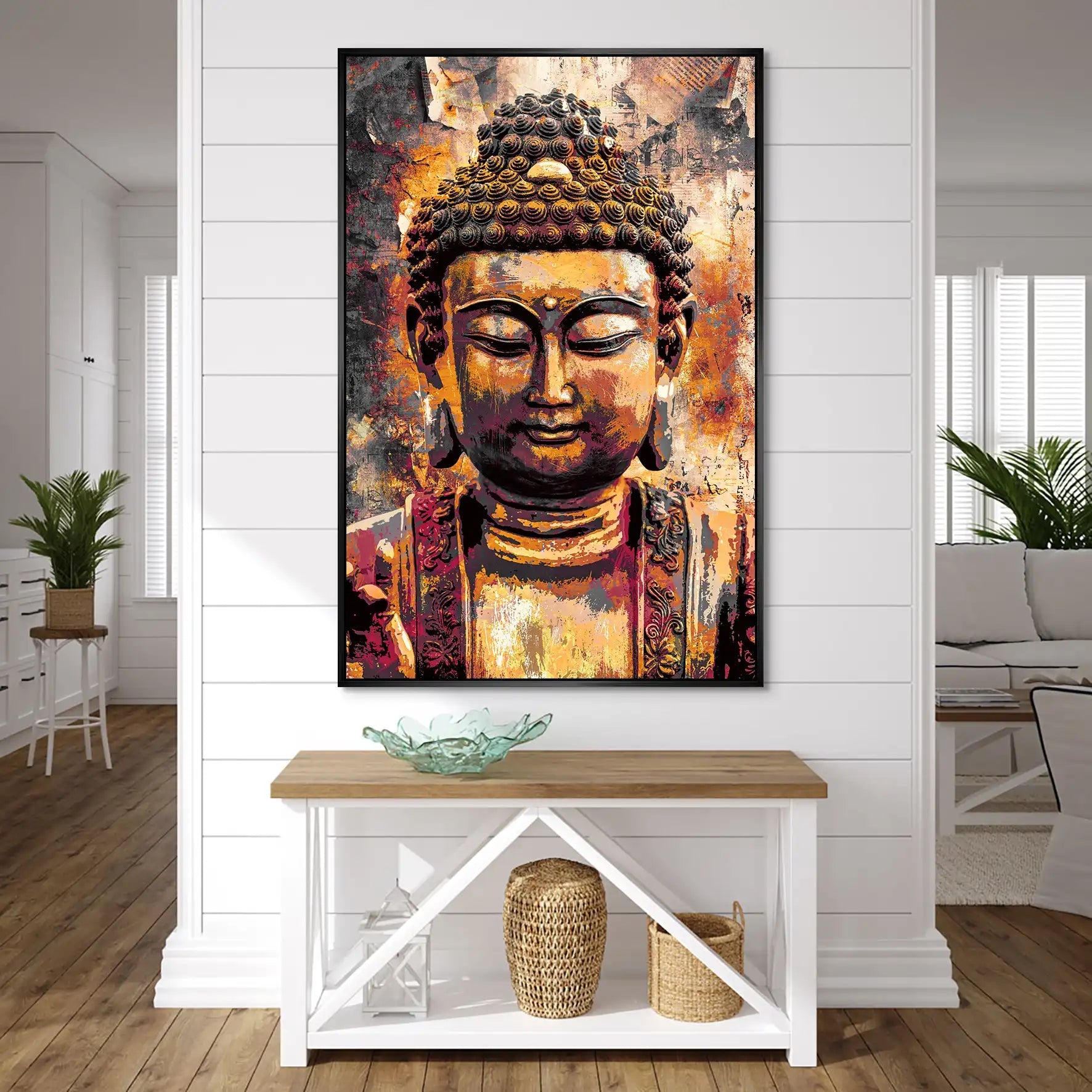 Buddha Vintage AluDibond Bild INGALERIE