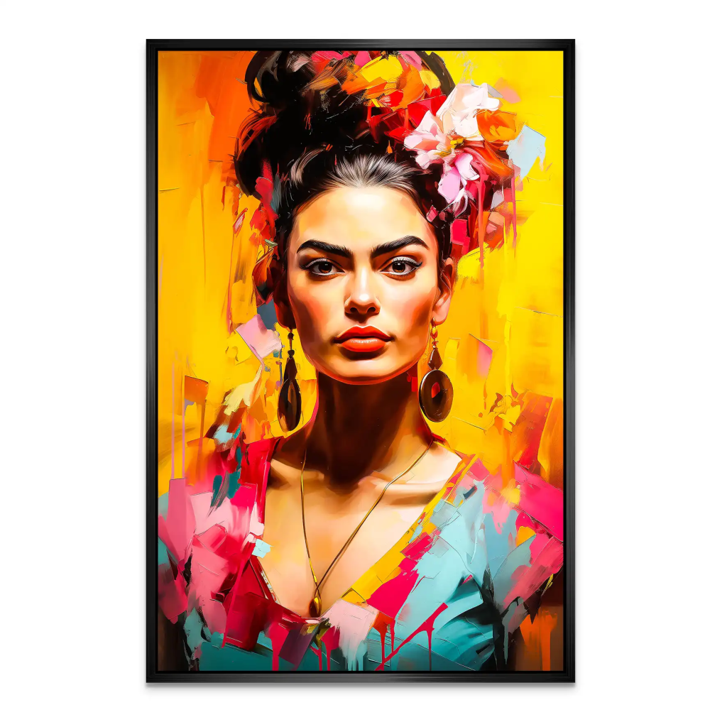 Frida Beauty Flower AluDibond Bild INGALERIE