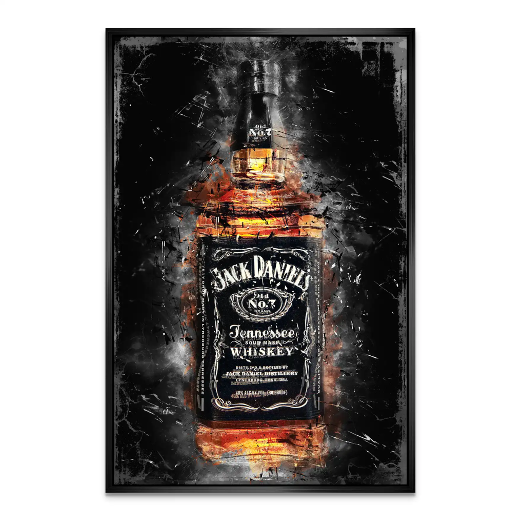 Jack Whisky Abstrakt AluDibond Bild INGALERIE