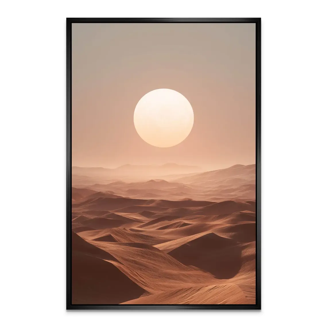 Goldene Wüste Alu Dibond Bild