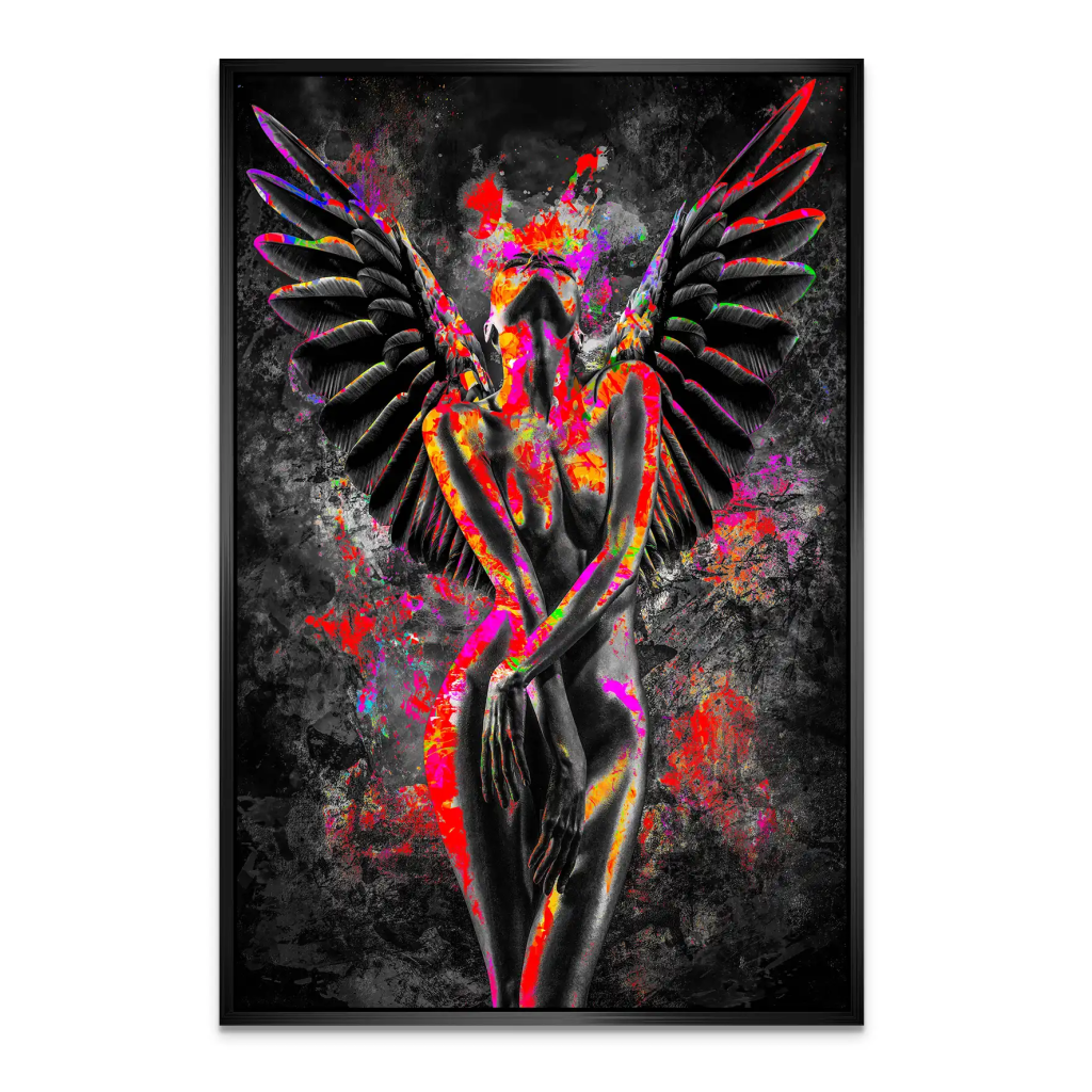 Pop Art Angel Abstrakt AluDibond Bild INGALERIE