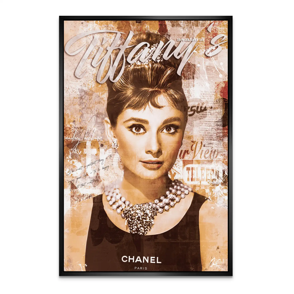 Audrey Tiffany Retro Art AluDibond Bild INGALERIE