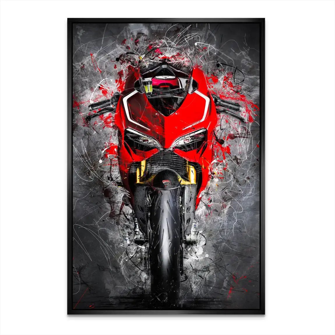 Ducati Panigale Abstrakt Nr.4 AluDibond Bild INGALERIE