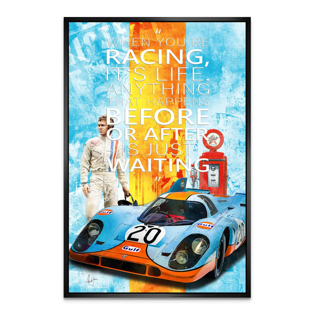 Steve Gulf Porsche 917 AluDibond Bild INGALERIE