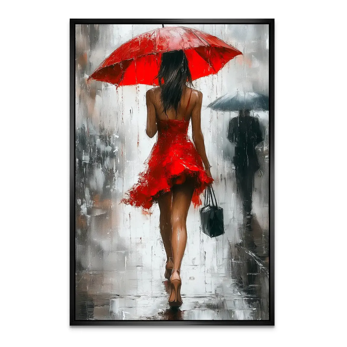 Walk in the Rain Alu Dibond Bild