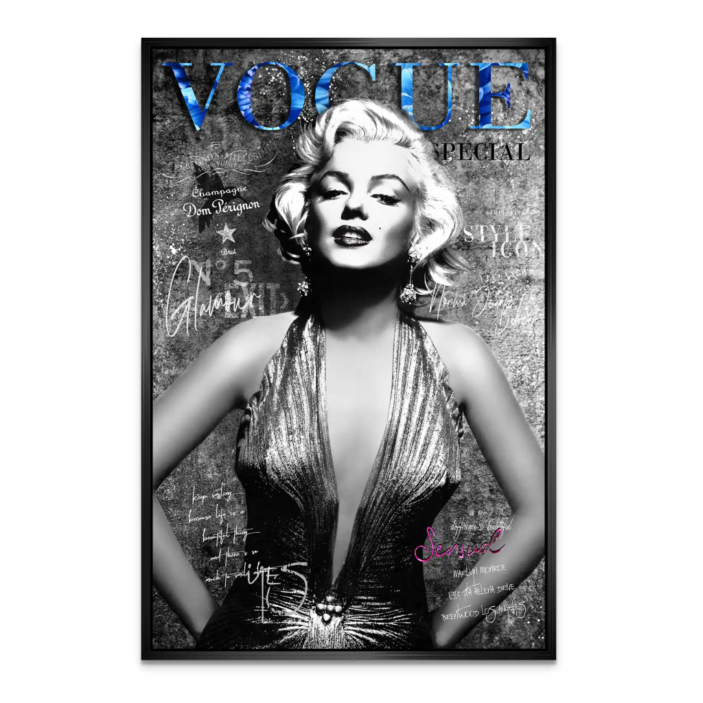 Marilyn Vogue AluDibond Bild INGALERIE