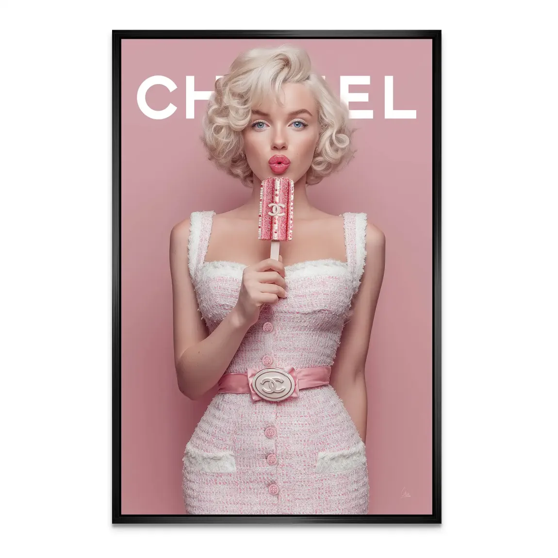 Pink Delight Marilyn Monroe Alu Dibond Bild