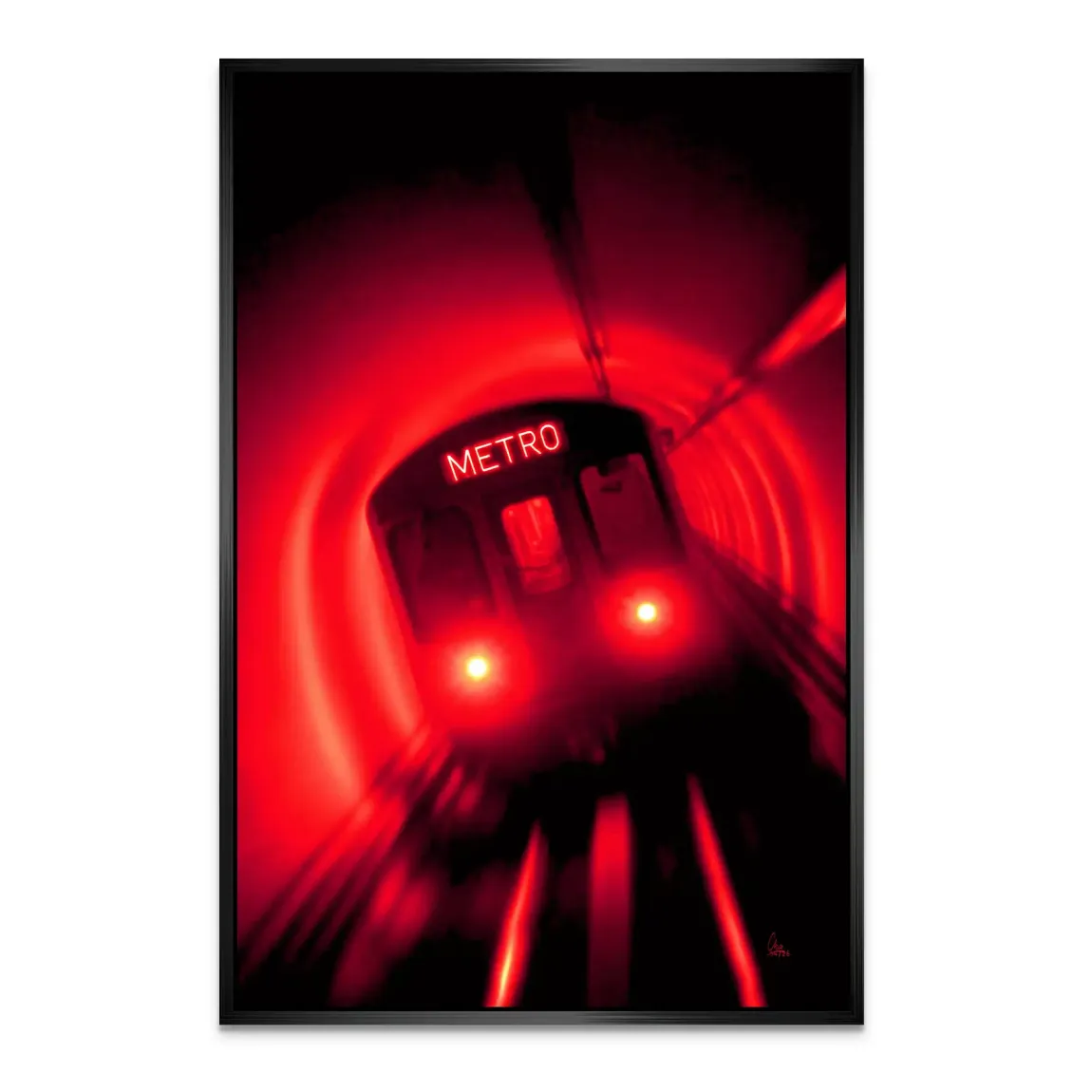 Metro Art Alu Dibond Wandbild