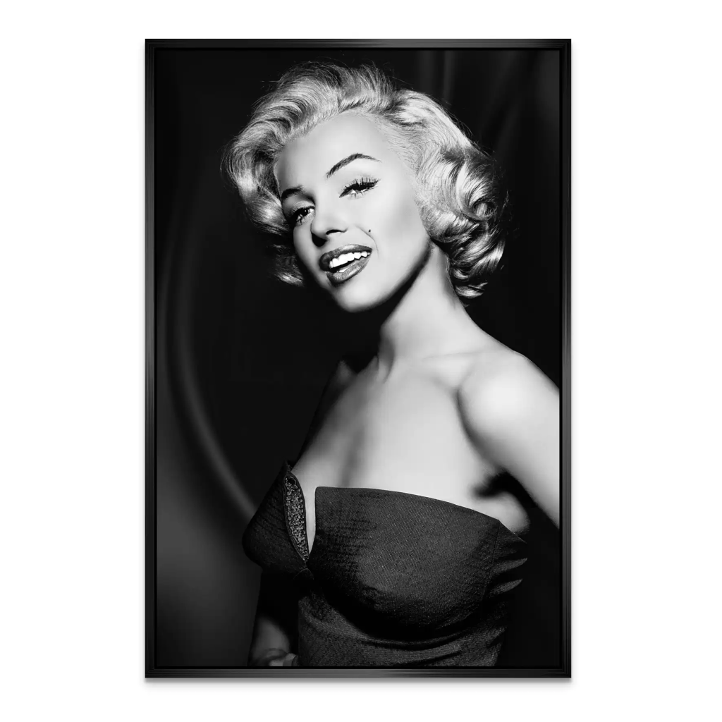 Marilyn Black and White AluDibond Bild INGALERIE