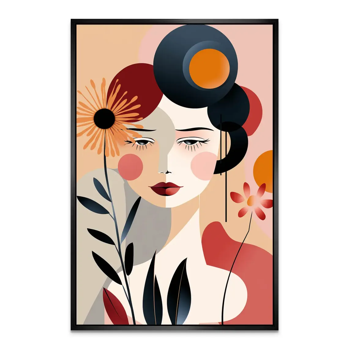 Flora im Kreis der Gedanken Alu Dibond Bild INGALERIE