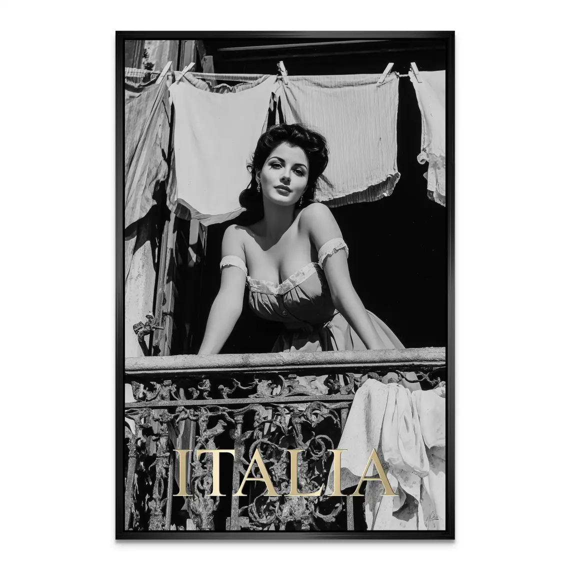 Bella Donna Noir Alu Dibond Bild