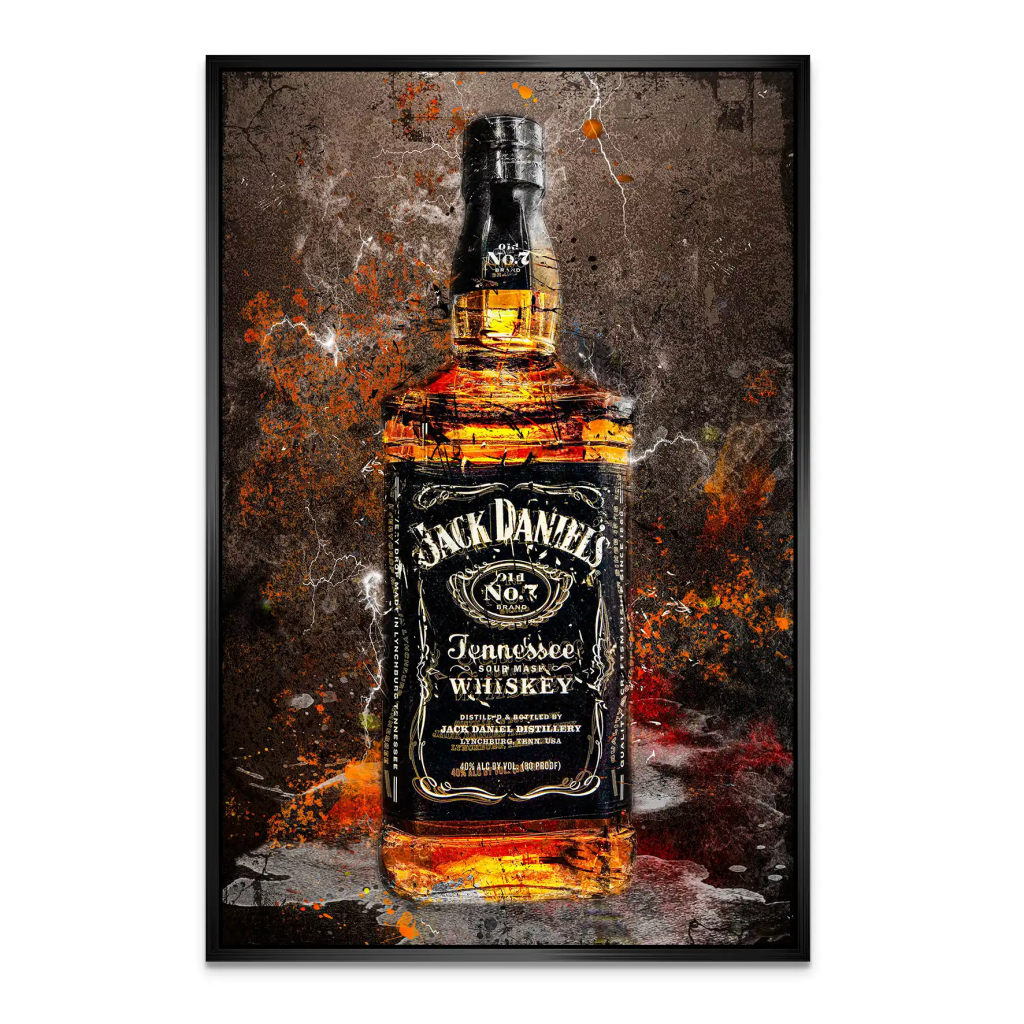 Jack Whisky Vintage Style AluDibond Bild INGALERIE