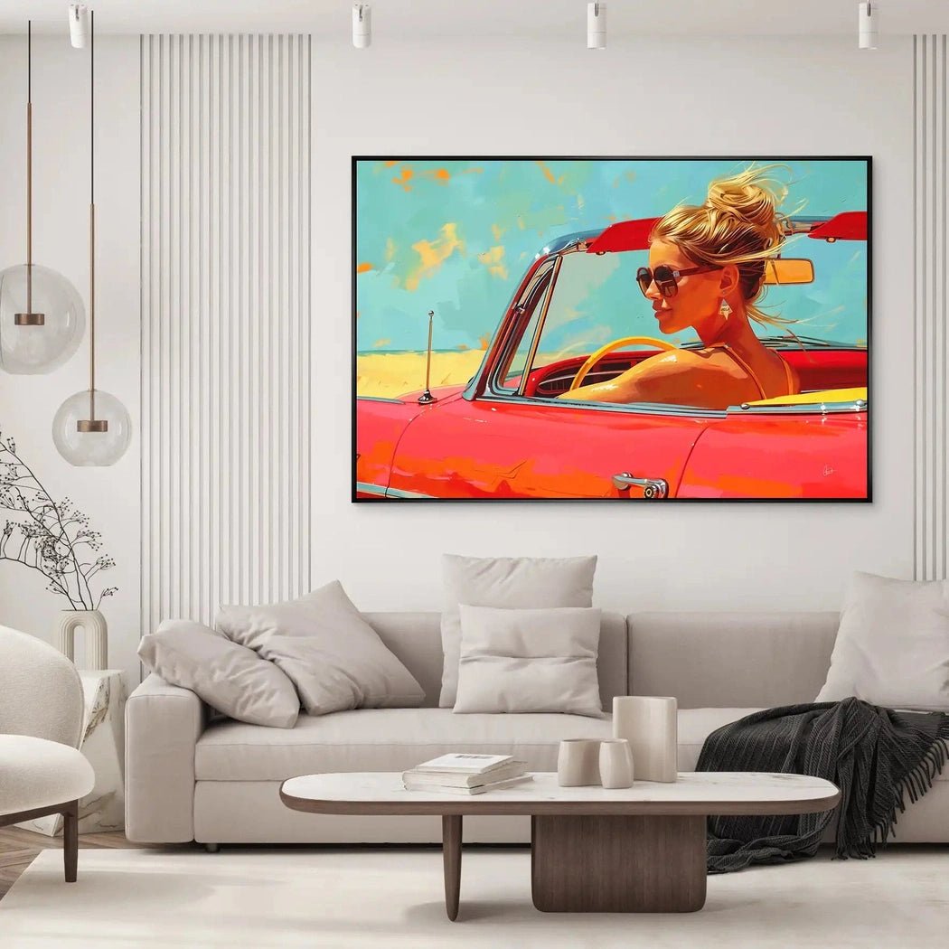 Roadtrip Pop Art AluDibond Bild INGALERIE