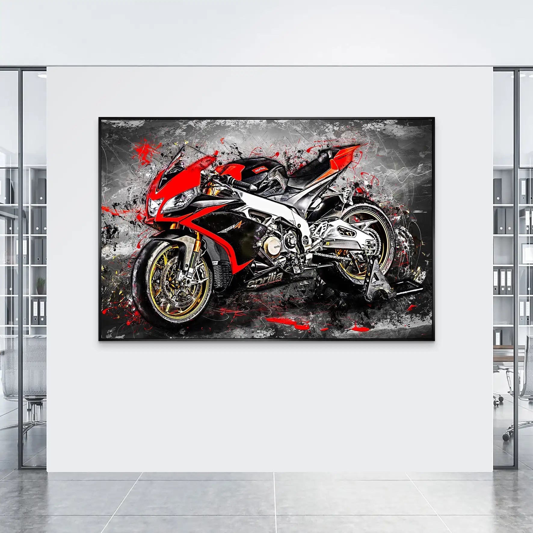 Aprilia RSV4 Abstrakt AluDibond Bild INGALERIE