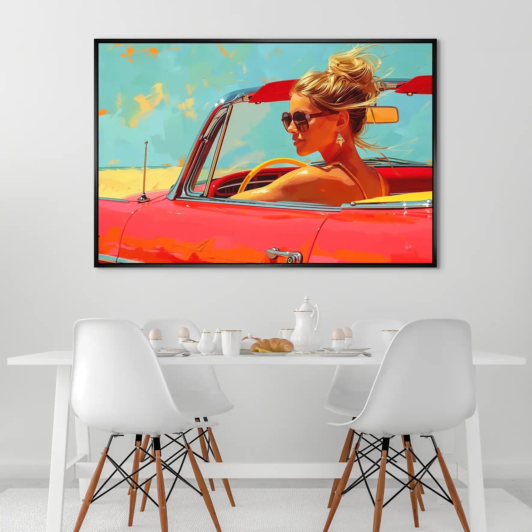 Roadtrip Pop Art AluDibond Bild INGALERIE