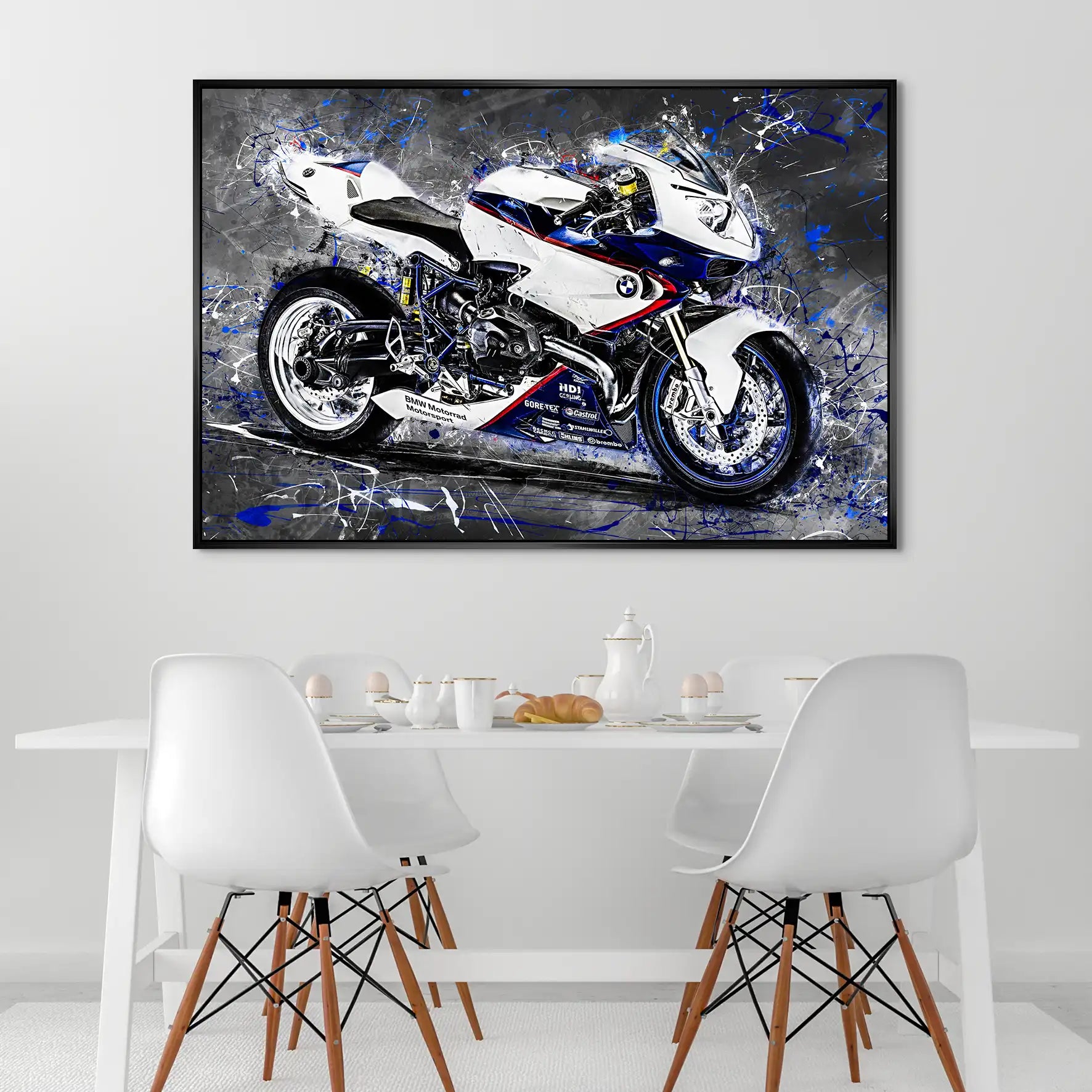 BMW HP2 Abstrakt Style AluDibond Bild INGALERIE