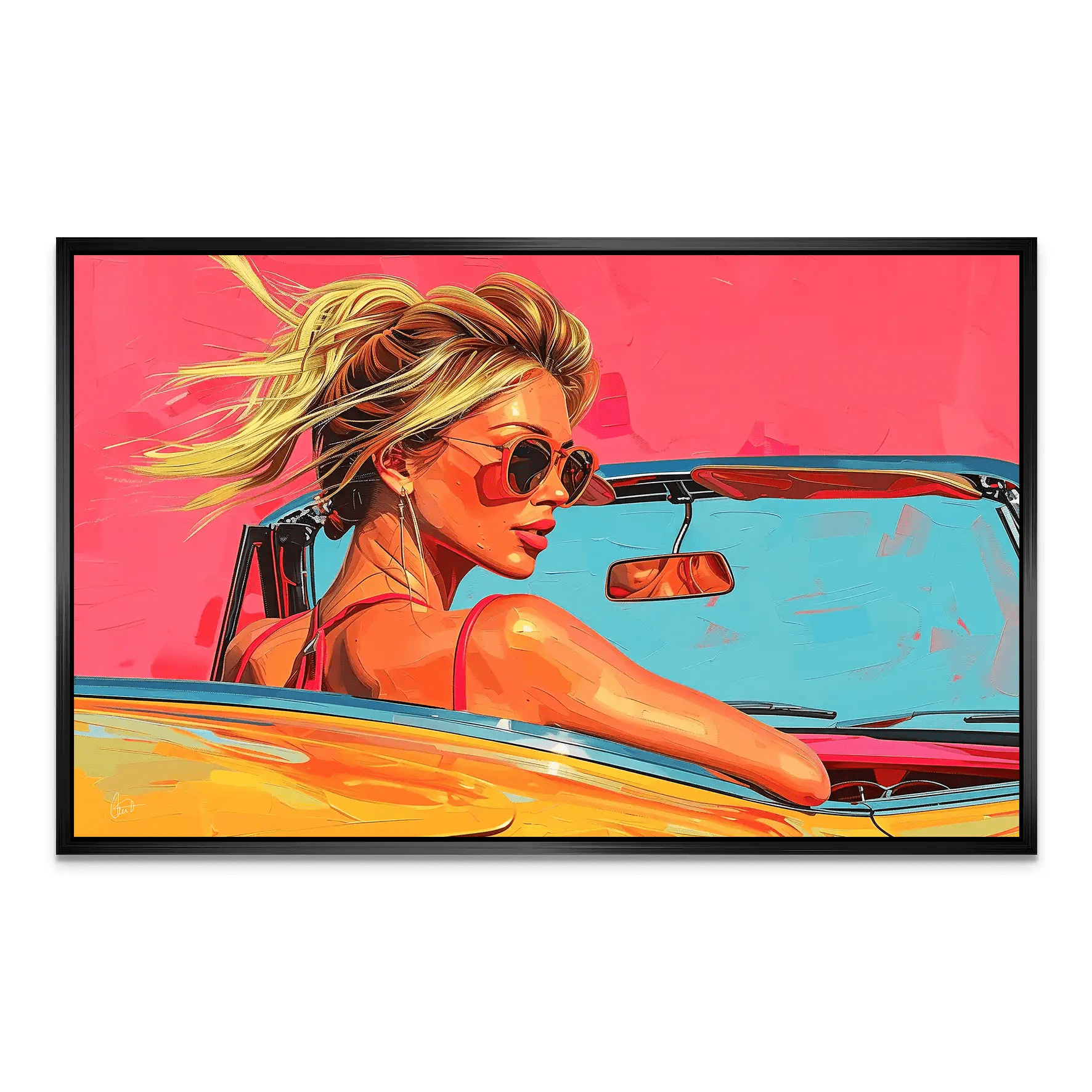 Roadtrip USA Pop Art AluDibond Bild INGALERIE