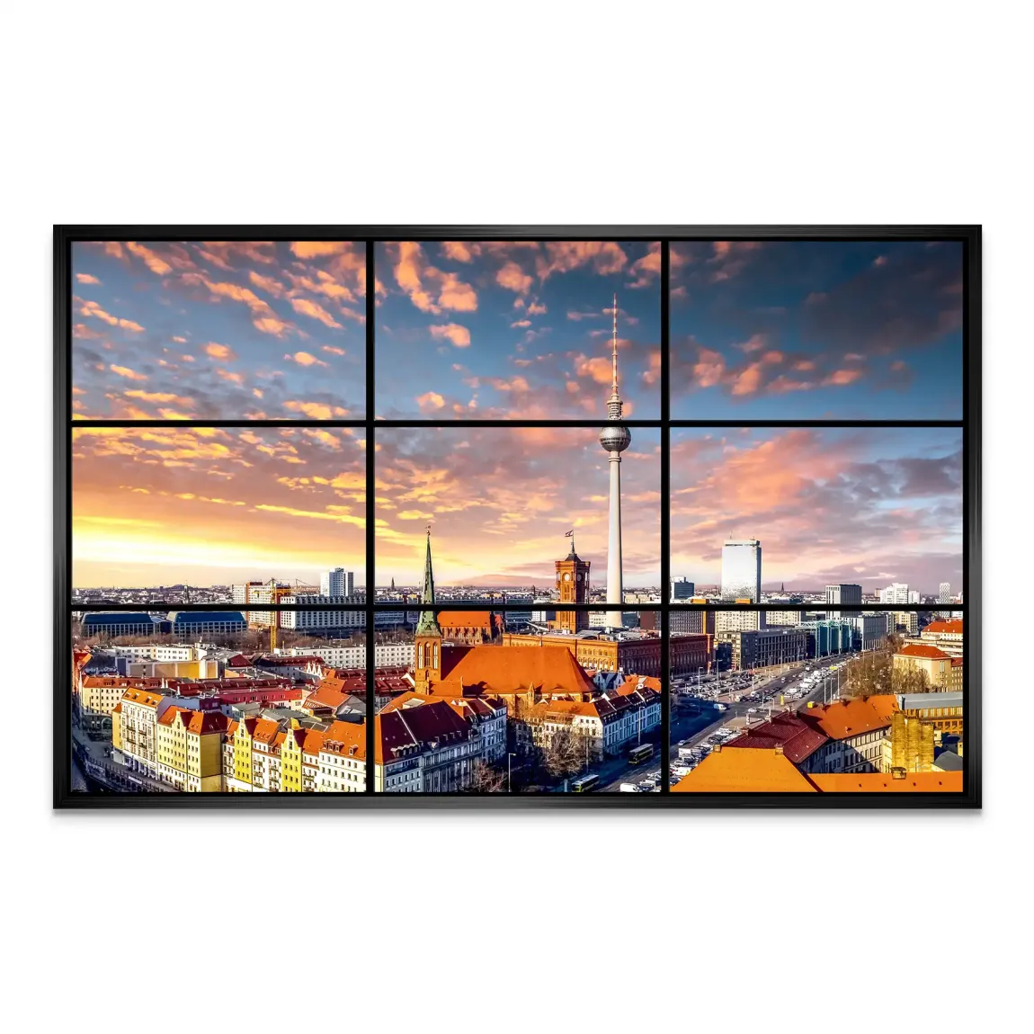 Berlin Skyline AluDibond Bild