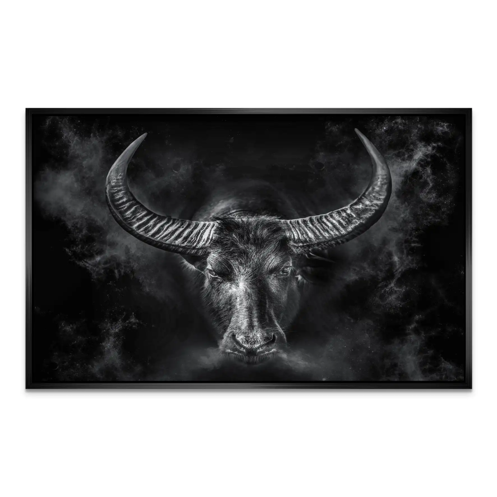 Stier Dark Style AluDibond Bild INGALERIE