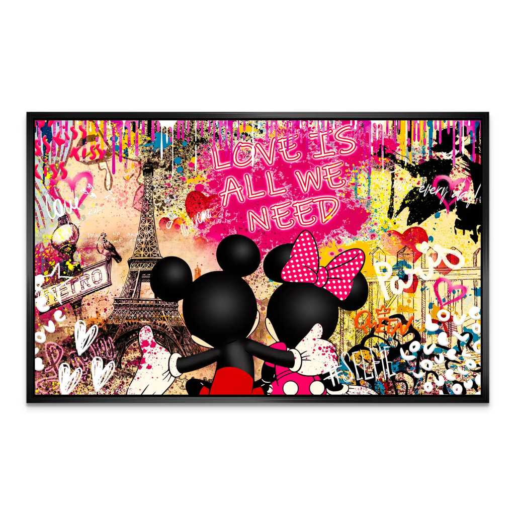 Micky & Minnie Love AluDibond Bild INGALERIE