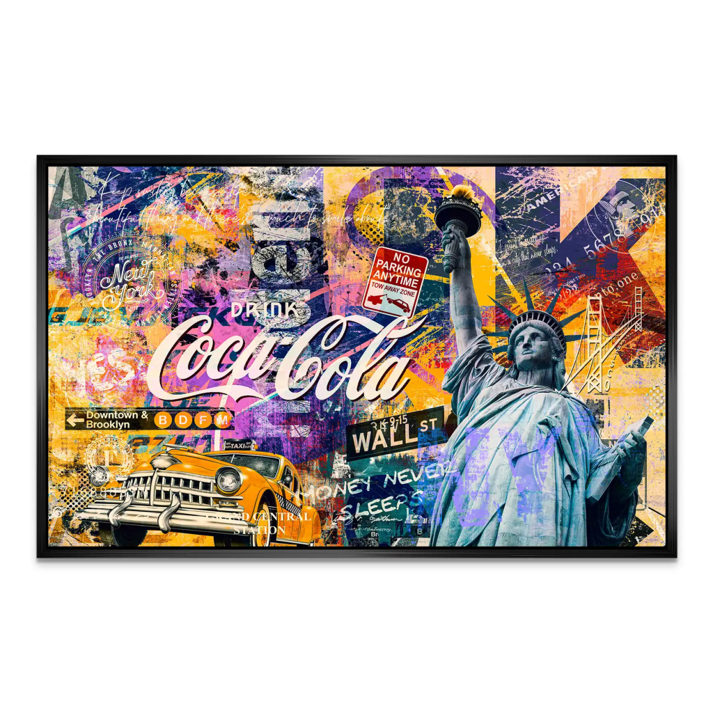 New York Pop Art AluDibond Bild INGALERIE