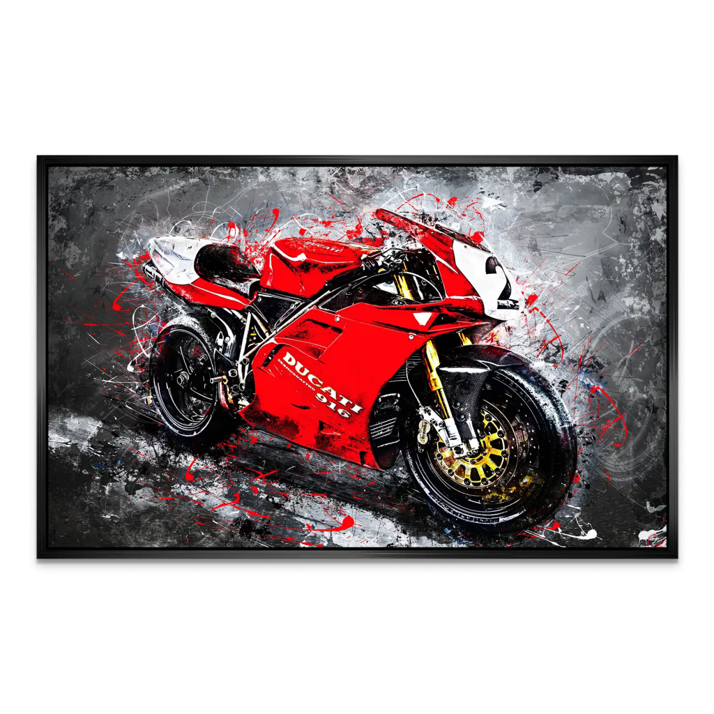 Ducati 916 Abstrakt AluDibond Bild INGALERIE