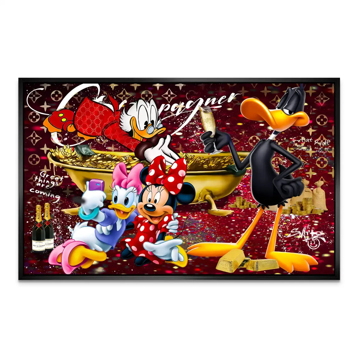 Luxury Duck Party AluDibond Bild