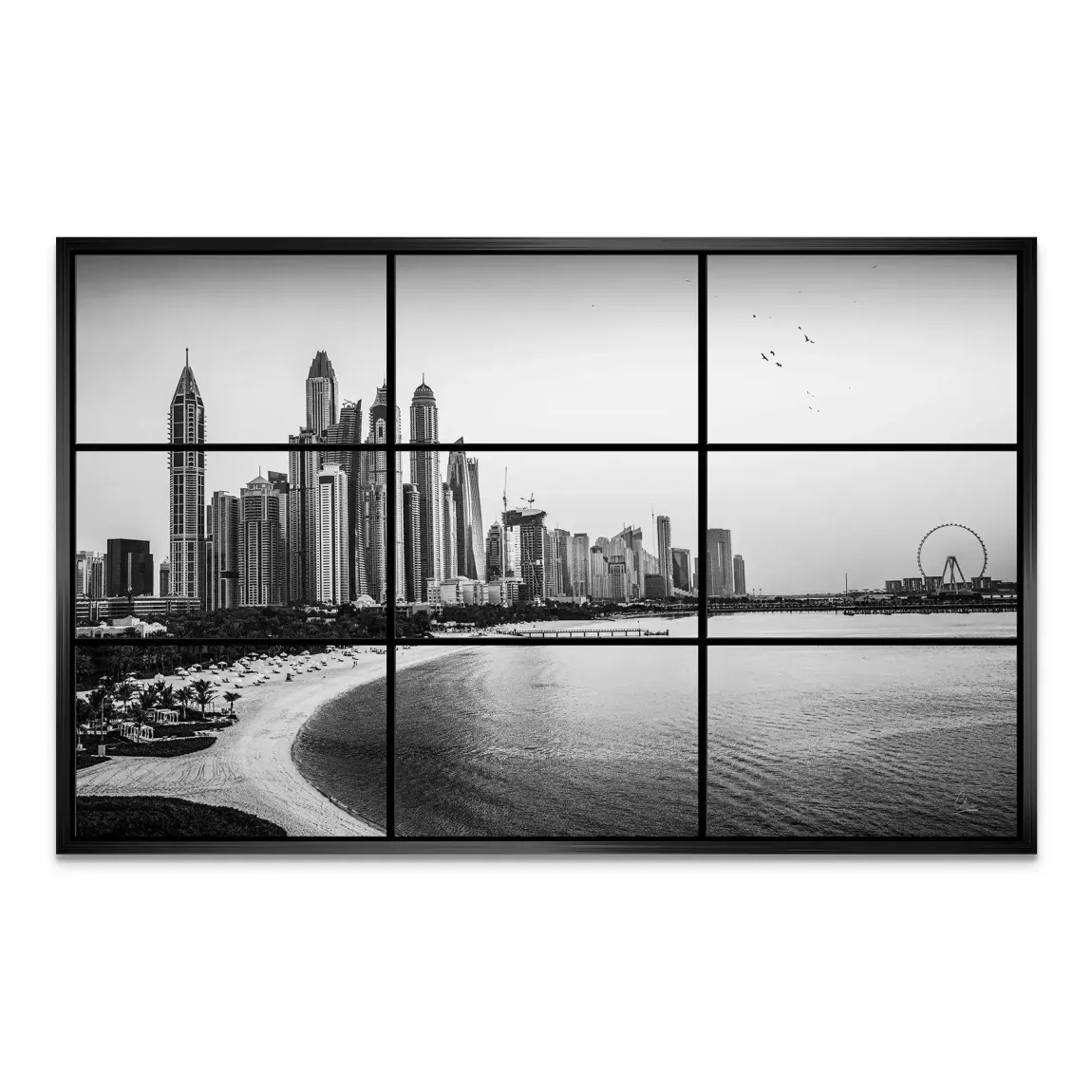 Dubai Noir Horizon AluDibond Bild