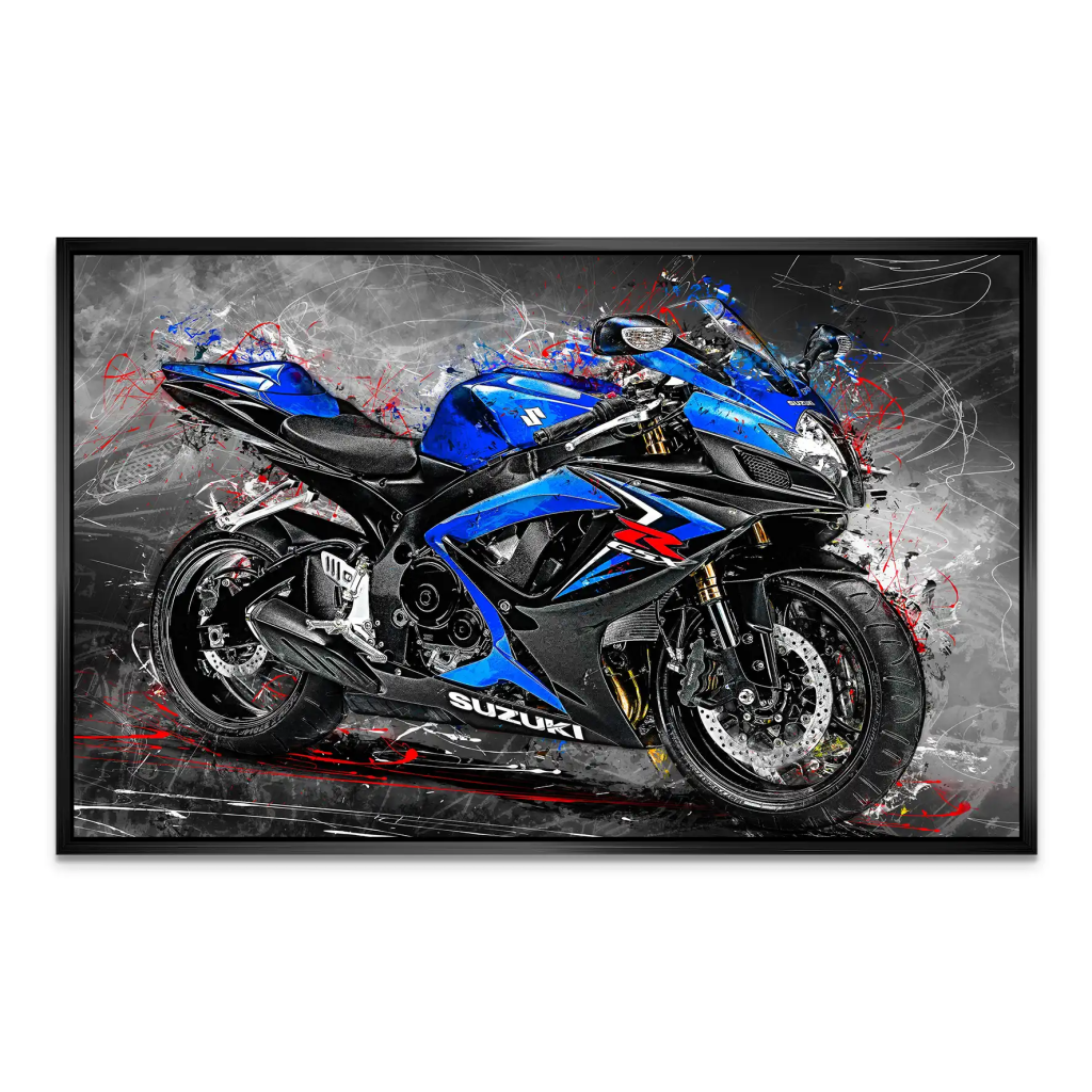 Suzuki GSXR 600 Abstrakt AluDibond Bild INGALERIE