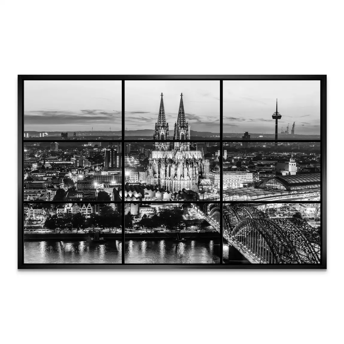 Köln Noir View AluDibond Bild