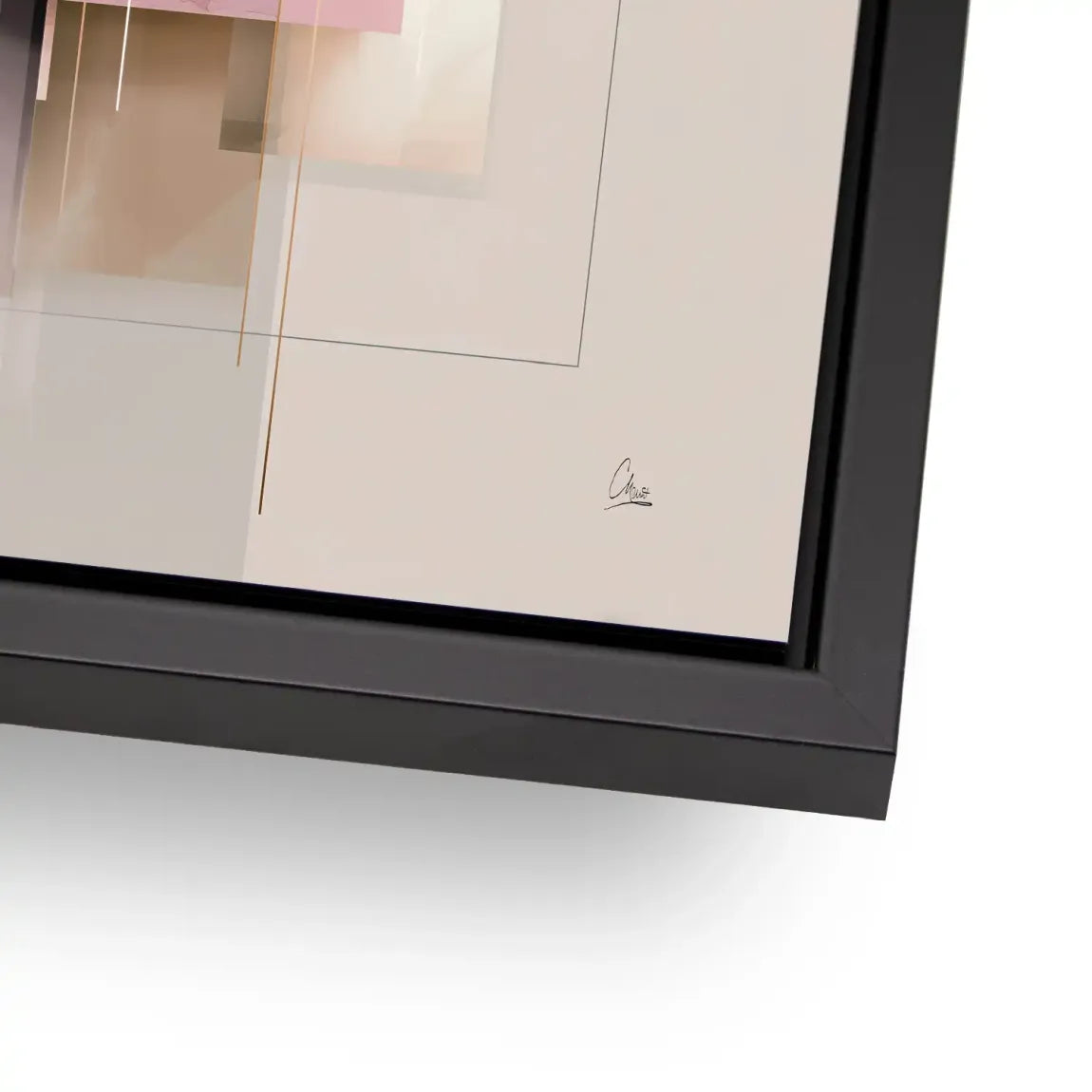 Soft Geometry Alu Dibond Bild