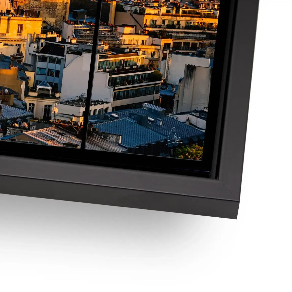 Sunset View Paris Alu Dibond Bild