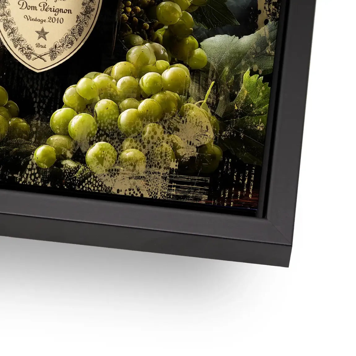 Champagner Reben Alu Dibond Wandbild