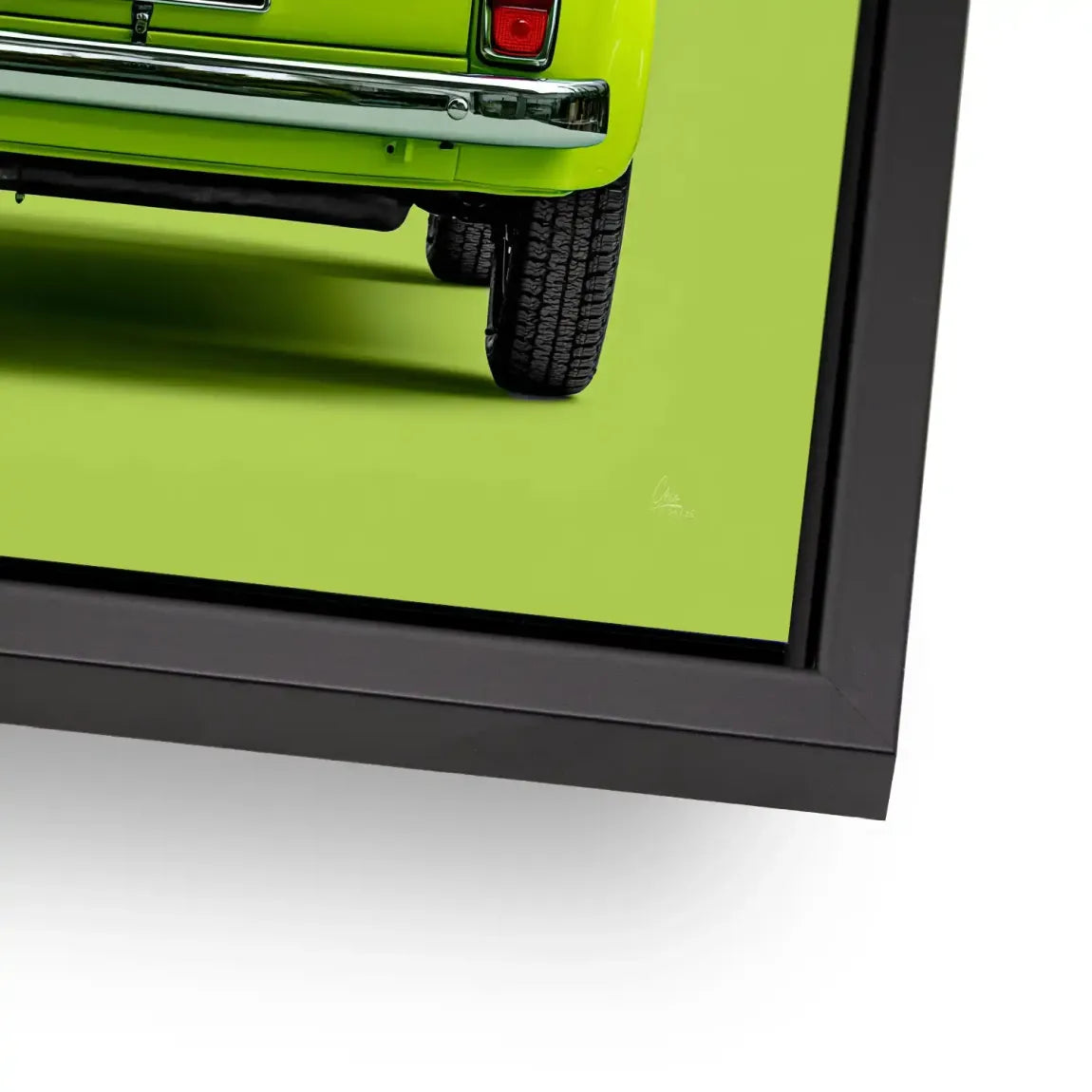 Fiat 500 Italia Alu Dibond Wandbild