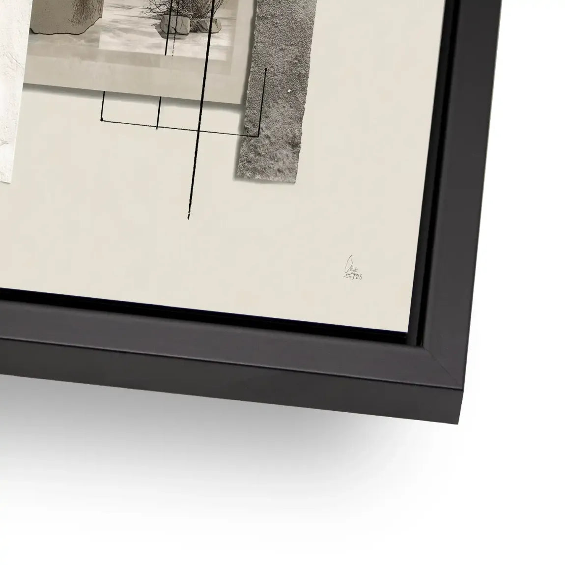 Marmor Komposition Alu Dibond Wandbild