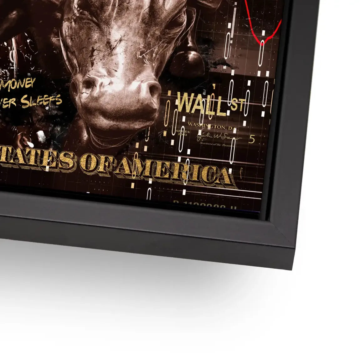 Wall Street Duck Alu Dibond Bild