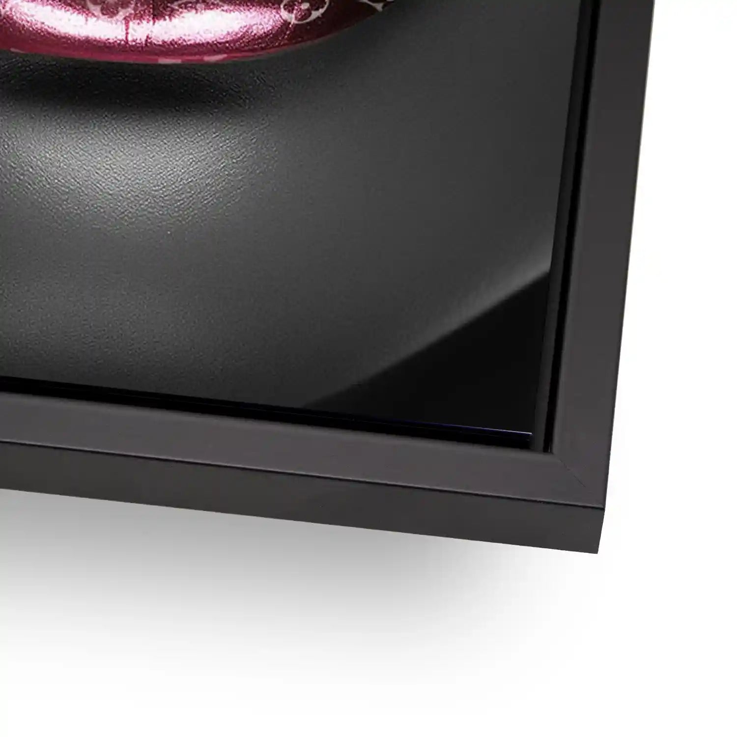 Vuitton Pink Lips AluDibond Bild INGALERIE