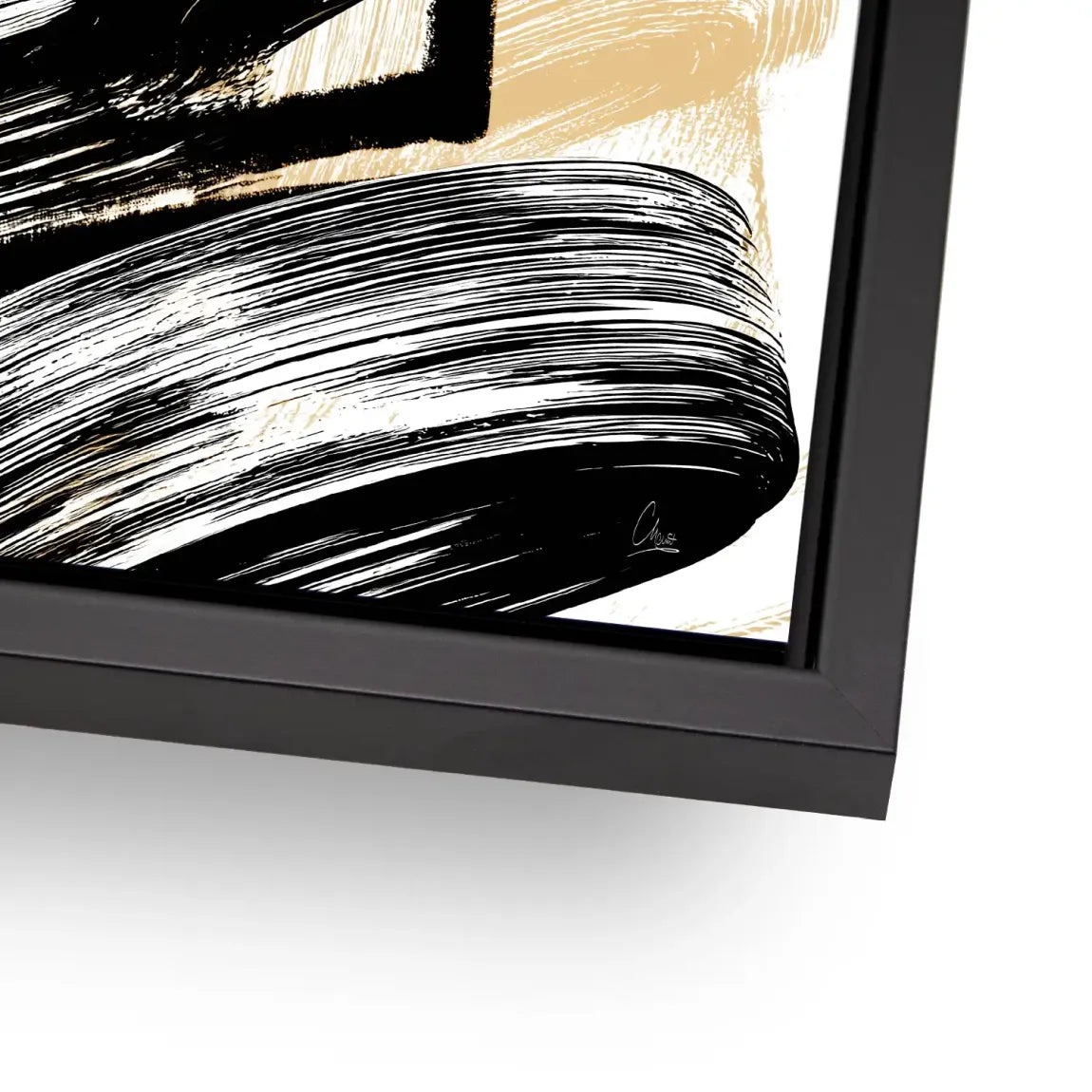 Black Motion Abstrakt Alu Dibond Bild