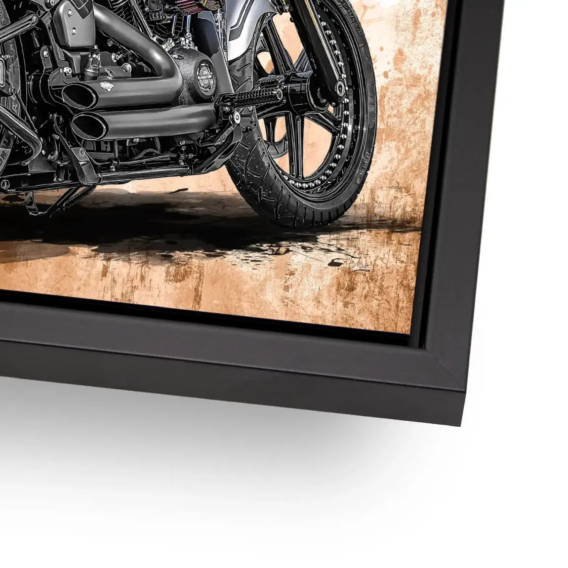 Harley Route 66 Alu Dibond Bild