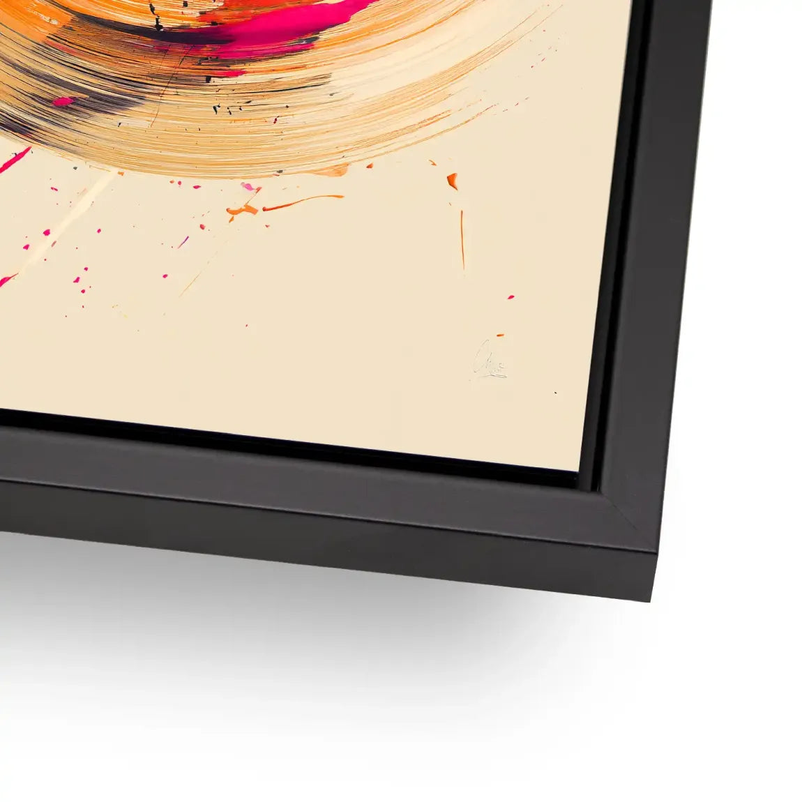 Bewegte Farbe Abstrakt Alu Dibond Bild