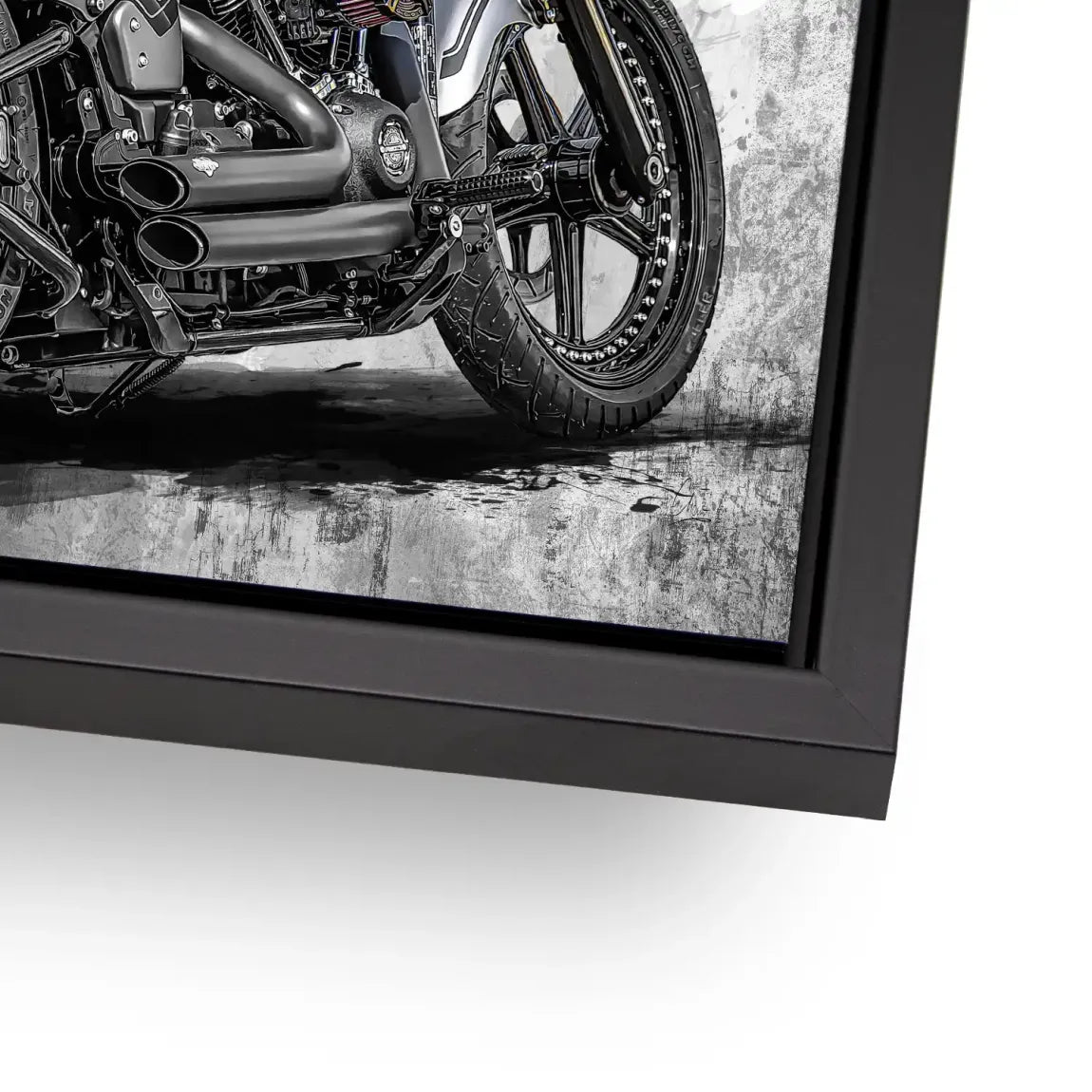 Harley Road Pop Art Alu Dibond Bild