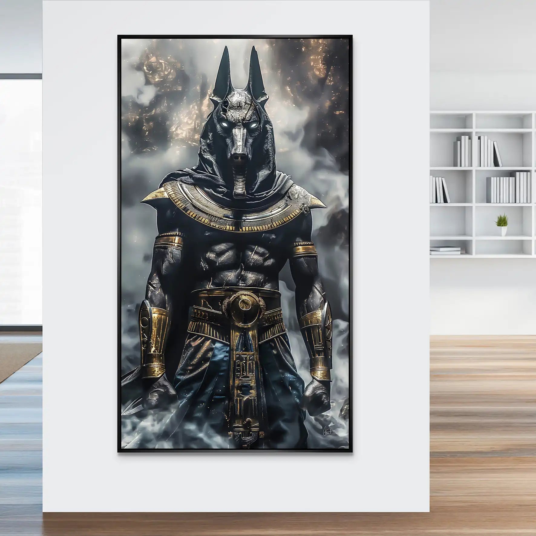 Anubis Black Aludibond Bild INGALERiE