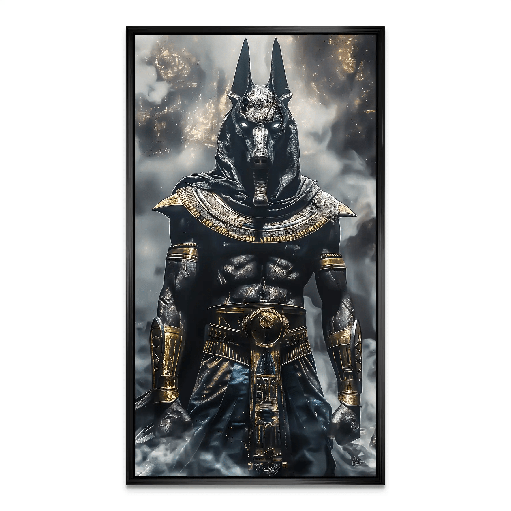 Anubis Black Aludibond Bild INGALERiE