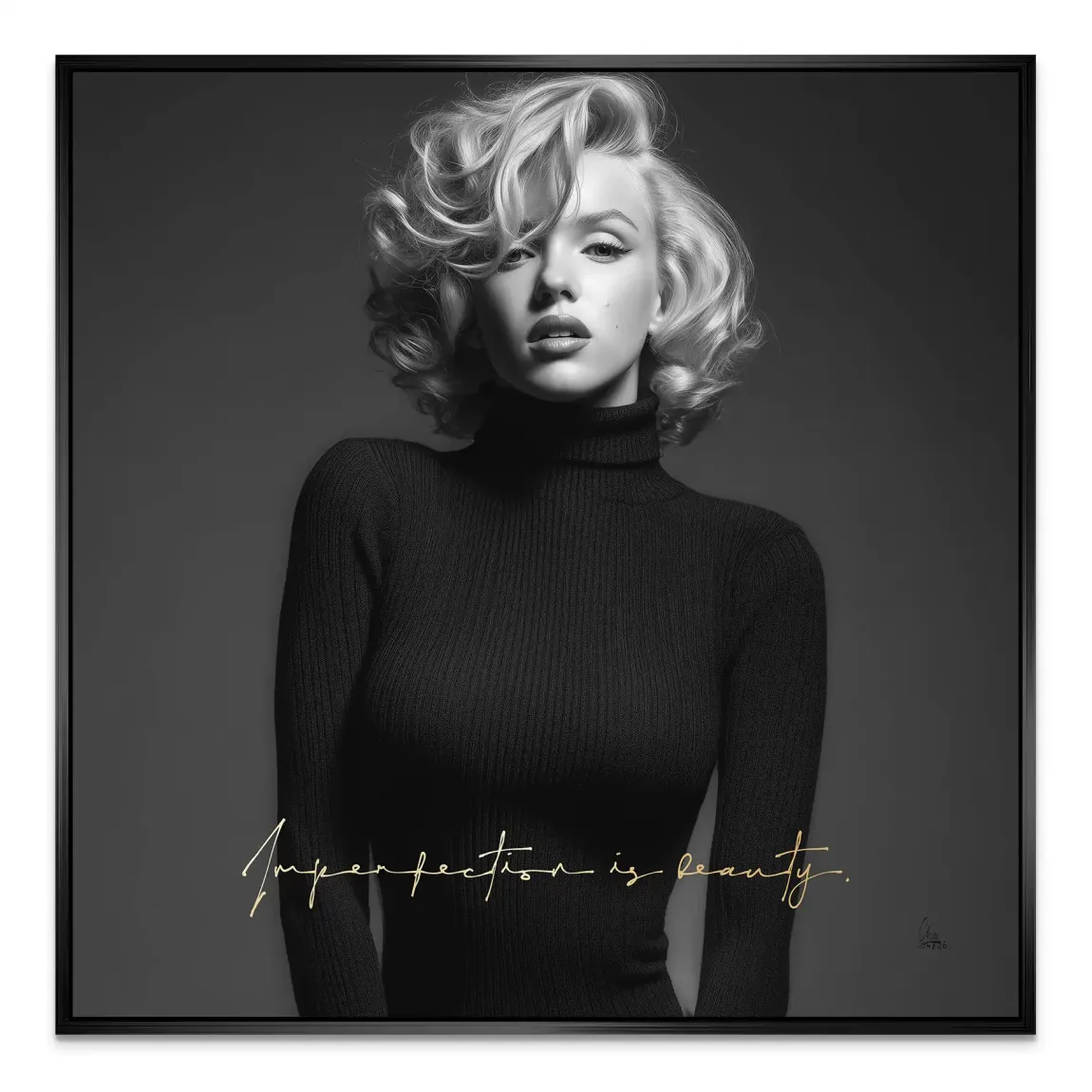 Marilyn Monroe Imperfection Alu Dibond Wandbild