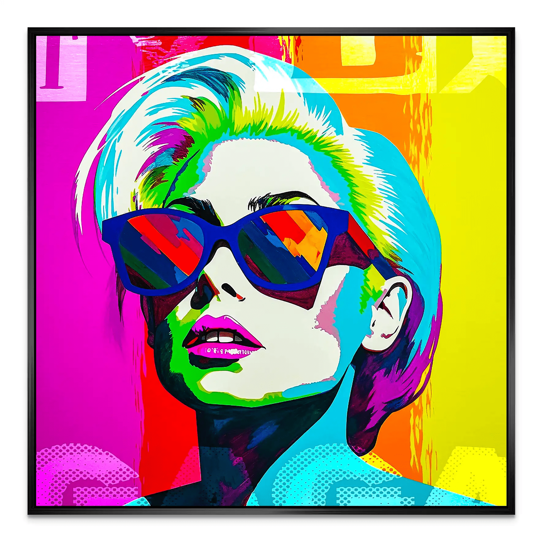 Lady G. Pop Art AluDibond Bild INGALERIE