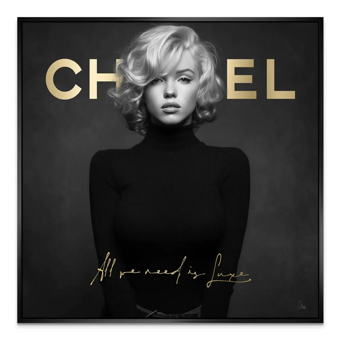 Marilyn Luxe Art Alu Dibond Bild