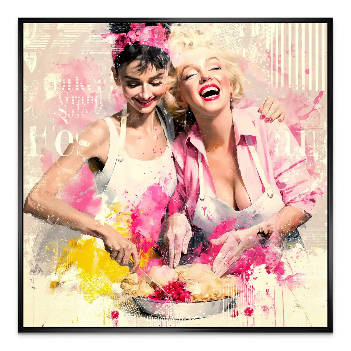 Audrey Marilyn Joy Alu Dibond Wandbild