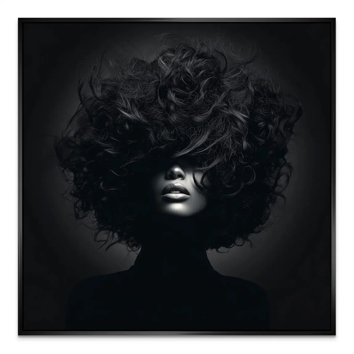 Beauty Curls Alu Dibond Bild