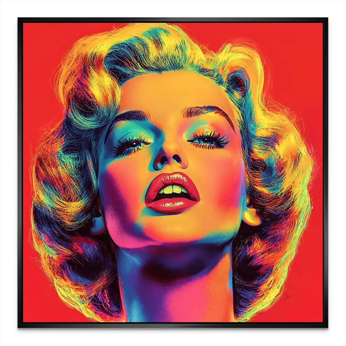 Marilyn Monroe Pop Art Style Alu Dibond Bild INGALERIE