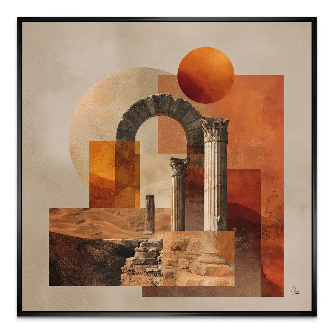 Rom Abstrakt Alu Dibond Bild